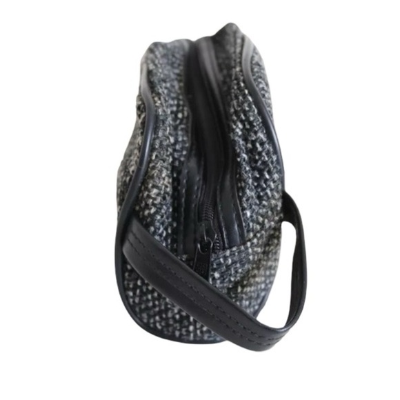 Givenchy VINTAGE 80s Tweed Dopp Kit Toiletry Travel Cosmetic Make Up Pouch Bag - Picture 4 of 11